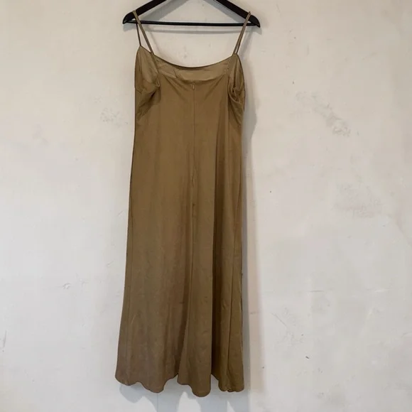 Bardot Olive Brown Slip Maxi Dress - Picture 3 of 5